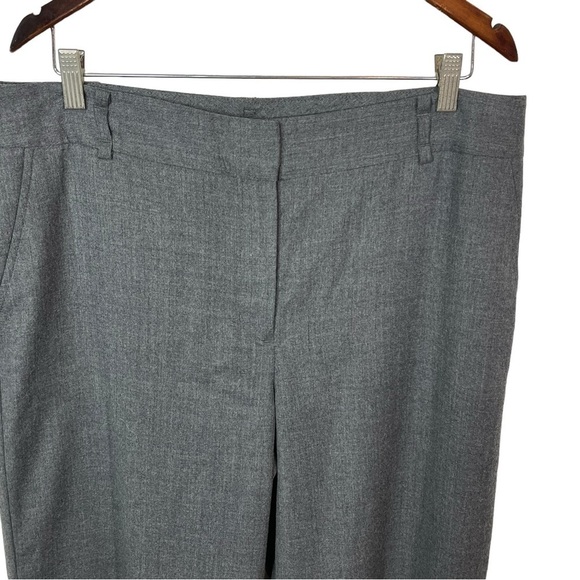 Talbots Heritage Gray Wool Side Pocket Zip fly Straight Leg Dress Pants Size 14 - Picture 2 of 14